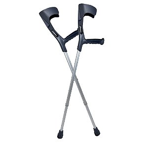 Par de Muleta Canadense Fixa Suporta Até 130 Kg - Hidrolight