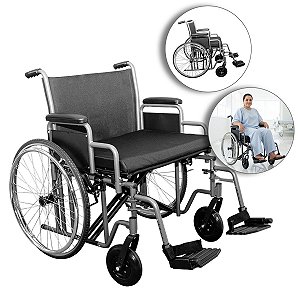 Cadeira De Rodas Plus Size Até 250 Kg - Hidrolight