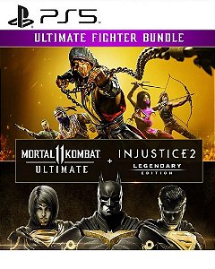 Pacote Mortal Kombat 11 Ultimate + Injustice 2 Ed Lendaria PS5 Midia Digital