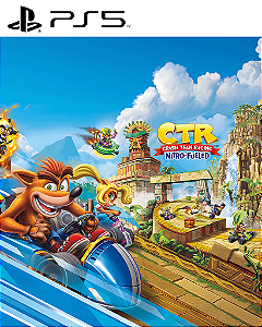 Pacote Crash Bandicoot N. Sane Trilogy + CTR Nitro-Fueled PS5 Mídia Digital