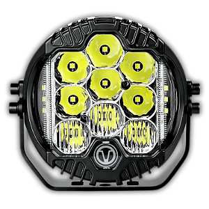 Par Farol De Milha Branco 230w 5 Pol Lente Branca Drl 3000k