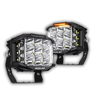 Par Farol De Milha Longo Alcance 60w Drl 5800 Lumens Ip68