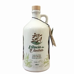 Azeite Estancia das Oliveiras Blend Exclusivo 500ml ceramica