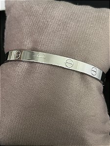BRACELETE ELO PARAFUSADO PRATA