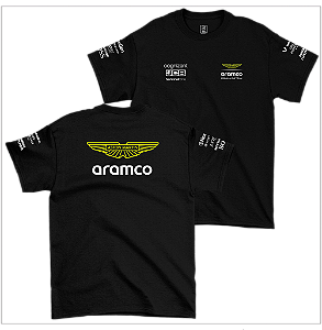 Camiseta Aston Martin 2024 Preta