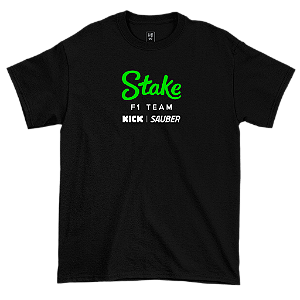 Camiseta Basic Stake Sauber Preta