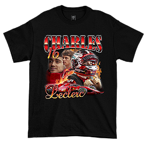 Camiseta Vintage Charles Leclerc