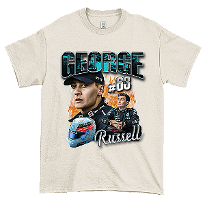Camiseta Vintage George Russell Off White