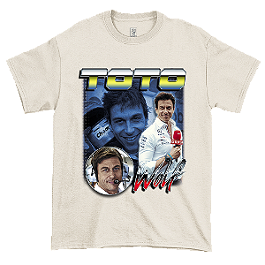 Camiseta Vintage Toto Wolff Off White