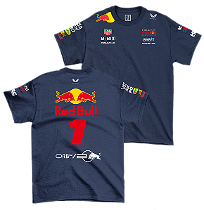 Camiseta Red Bull Racing Max Verstappen Azul