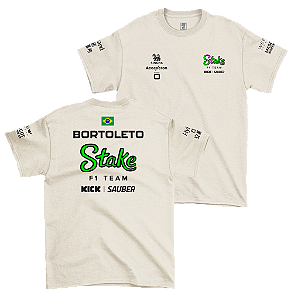 Camiseta Stake Sauber Bortoleto CBR Off White 2024