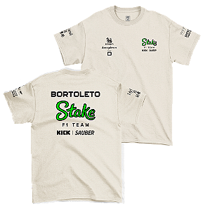 Camiseta Stake Sauber Bortoleto C Off White 2024