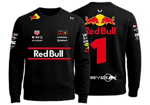 Moletom Careca Red Bull Max Preto 2025 (unissex)