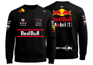 Moletom Careca Red Bull Preto 2025 (unissex)