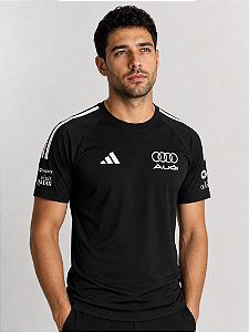 Camiseta Audi 2026 PRETO/BRANCO 1