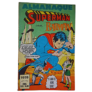 ALMANAQUE SUPERMAN COM BATMAN - Editora EBAL