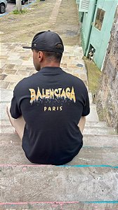 Camiseta Balenciaga Overzide Preta GG