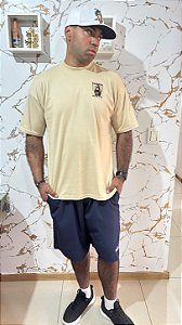 Camiseta Masculina Supreme Overzide Bege G