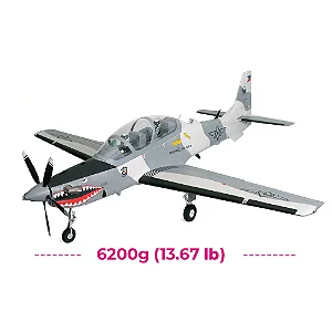 Avião CNHL Super Tucano 1600mm PNF com Trem de Pouso Retrátil, Flaps e Luzes LED