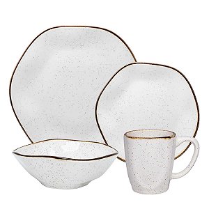 Aparelho de Jantar E Lanche 16 Peças Ryo Maresia