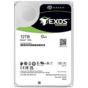 HD Interno Seagate Exos X24 12TB Enterprise 3.5" SATA III 7200RPM 512MB Cache - ST12000NM002H