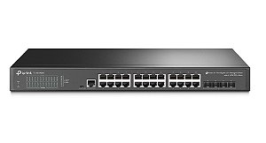 Switch Gerenciável TP-Link JetStream TL-SG3428X L2+ 24 Portas Gigabit e 4 Slots SFP+ 10GE