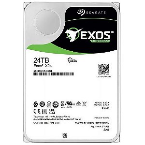 HD Seagate 24TB Exos X24 Enterprise 3.5" SAS 7200RPM - ST24000NM007H