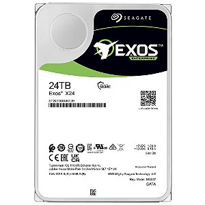 HD Seagate 24TB Exos X24 Enterprise 3.5" SATA 3 7200RPM - ST24000NM002H