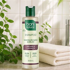 Shampoo Argan e Linhaça 300ml