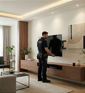 Instalação de Suporte de TV na parede