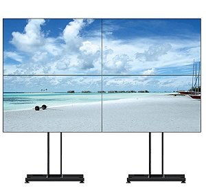 Rack/Pedestal de Piso para Video Wall 2x2 – Estrutura Profissional