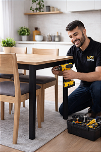 Montagem de Mesa - 4 cadeiras