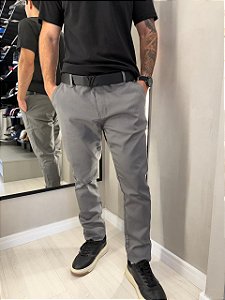 Calça Slim - Cinza
