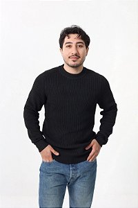 Suéter Mock Neck Classic - Preto