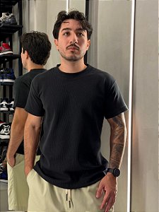 Camiseta Waffle Premium - Preto