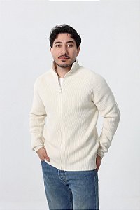 Suéter Zíper Classic - Creme