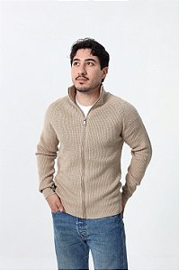 Suéter Zíper Classic - Caramel Claro