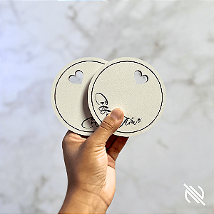 Kit Porta Copos Coffe Time Proteção para Mesa 4 peças Mesa Posta Café