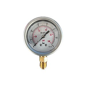 Manômetro de Glicerina 0 a 7 BAR (0-100 PSI)