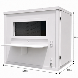 Cabine acústica para audiometria 2,00 X 2,00 X 2,00 (L x C x A)