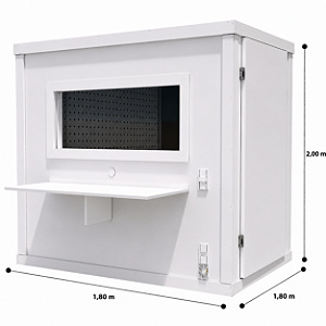 Cabine acústica para audiometria 1,80 X 1,80 X 2,00 (L x C x A)