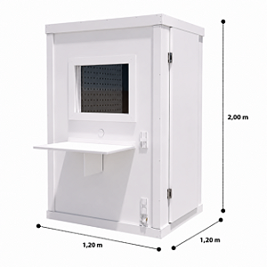 Cabine acústica para audiometria 1,20 X 1,20 X 2,00 (L x C x A)