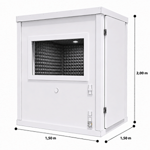 Studio Dublador/ Locutor Profissional 1,50 X 1,50 X 2,00 (L x C x A)