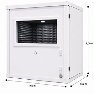 Cabine Home Studio Profissional 1,60 X 1,60 X 2,00 (L x C x A)