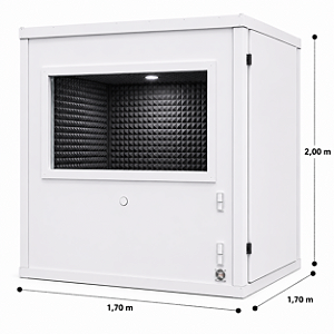 Cabine Home Studio Profissional 1,70 X 1,70 X 2,00 (L x C x A)