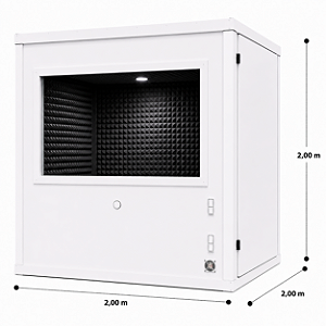 Cabine Home Studio Profissional 2,00 X 2,00 X 2,00 (L x C x A)