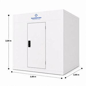 Cabine de Telemedicina 2,00 X 2,00 X 2,00 (L x C x A)