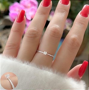 Anel solitário pedido casamento