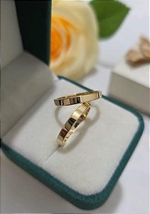 Alianças de Moeda Antiga Reta sem forro - 3mm