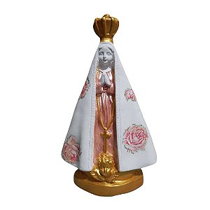 Nossa Senhora Aparecida, 25cm, Gesso, Peça Única, Decoração Religiosa